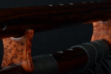 Macassar Ebony Native American Flute, Minor, Mid F#-4, #F11Aa